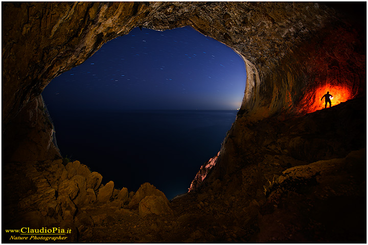 night photography, star, notte, notturna, startrail, nature, night, light painting, stelle, dark, star circle, cave, contrabbandieri, falsari, noli